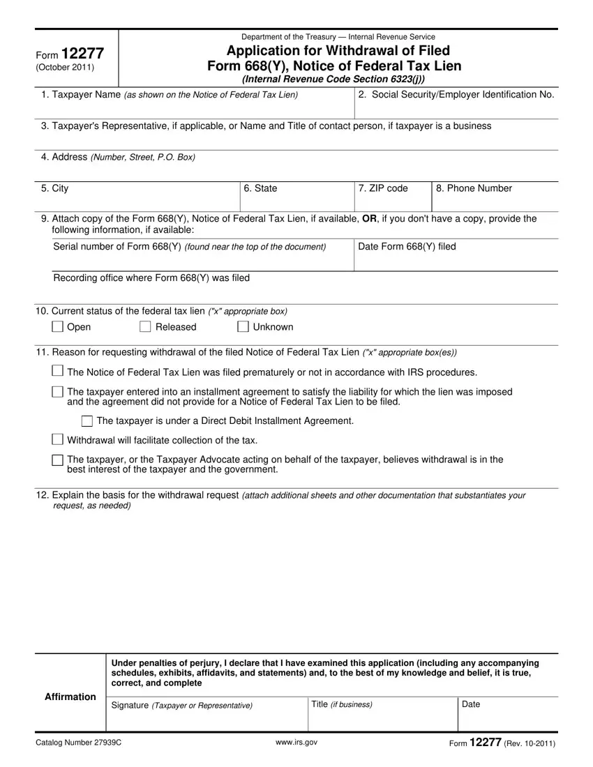 Form 668 Y Fill Out Printable PDF Forms Online