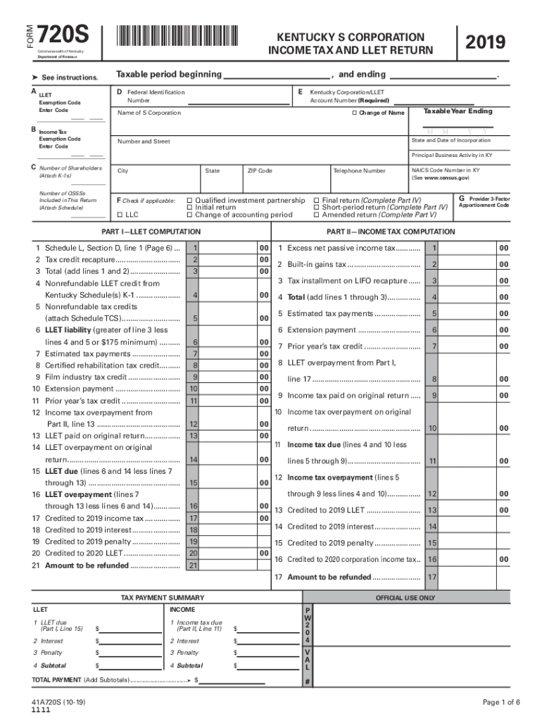 Form 720 Tax Form