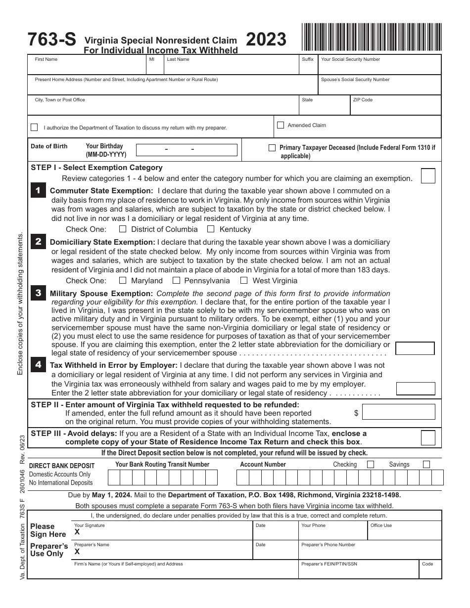 Va Irs Forms