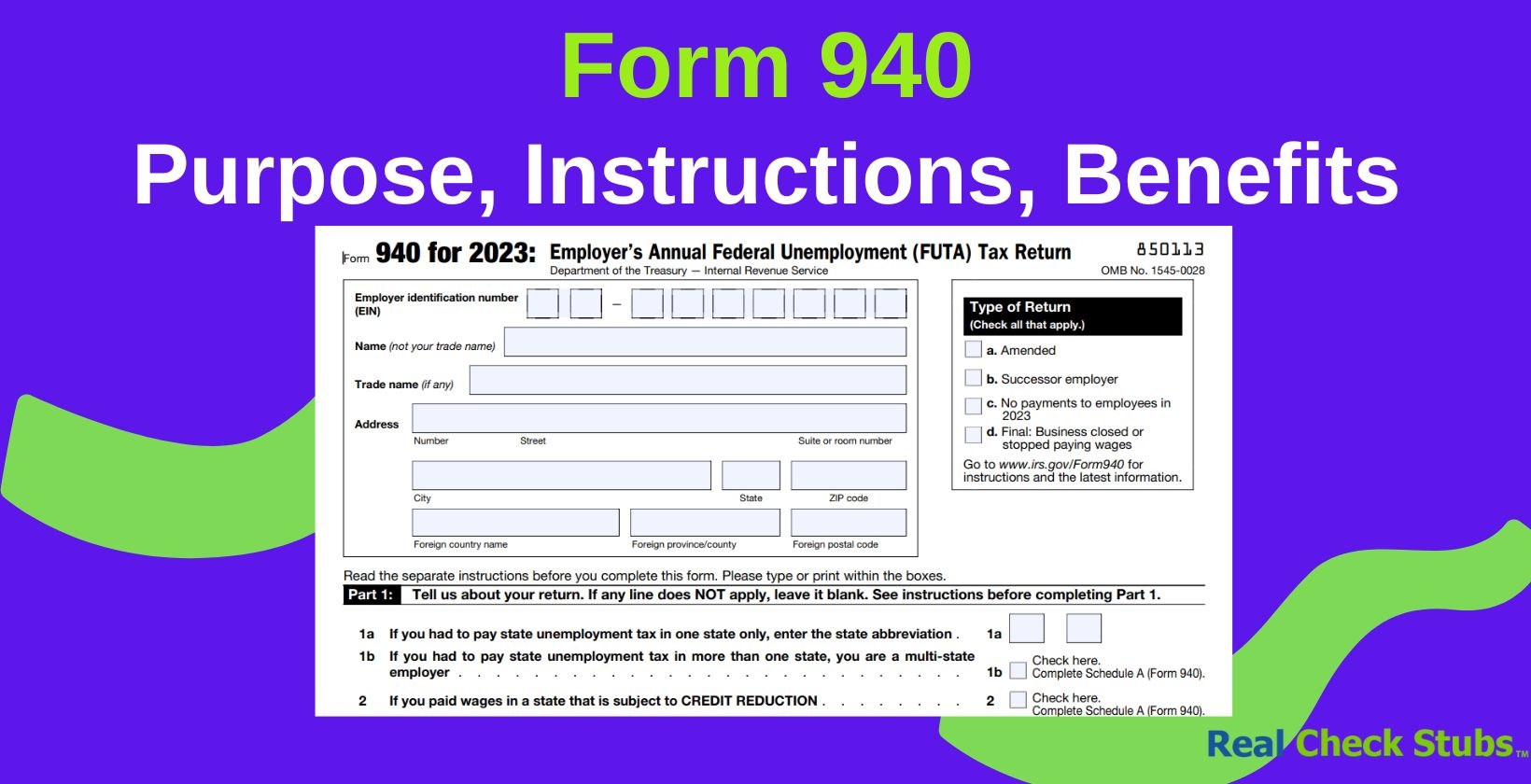 Irs Form 940 Instructions