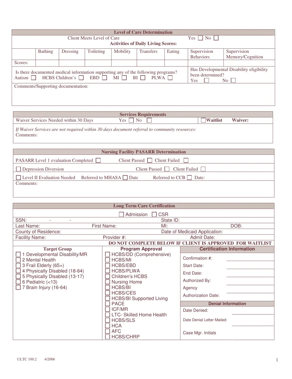 Form ULTC100 2 Fill Out Sign Online And Download Printable PDF 