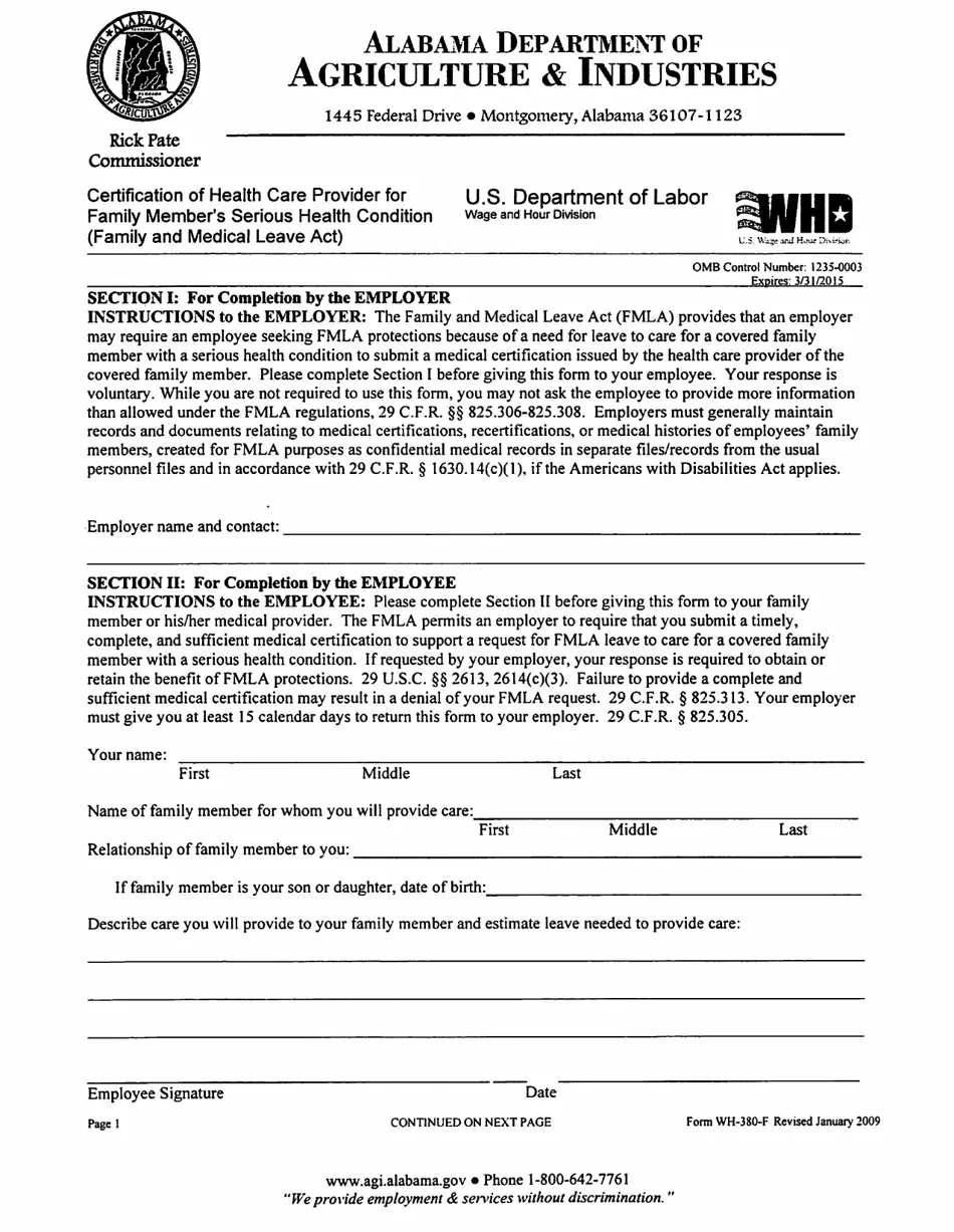 Form WH 380 F Fill Out Sign Online And Download Printable PDF 