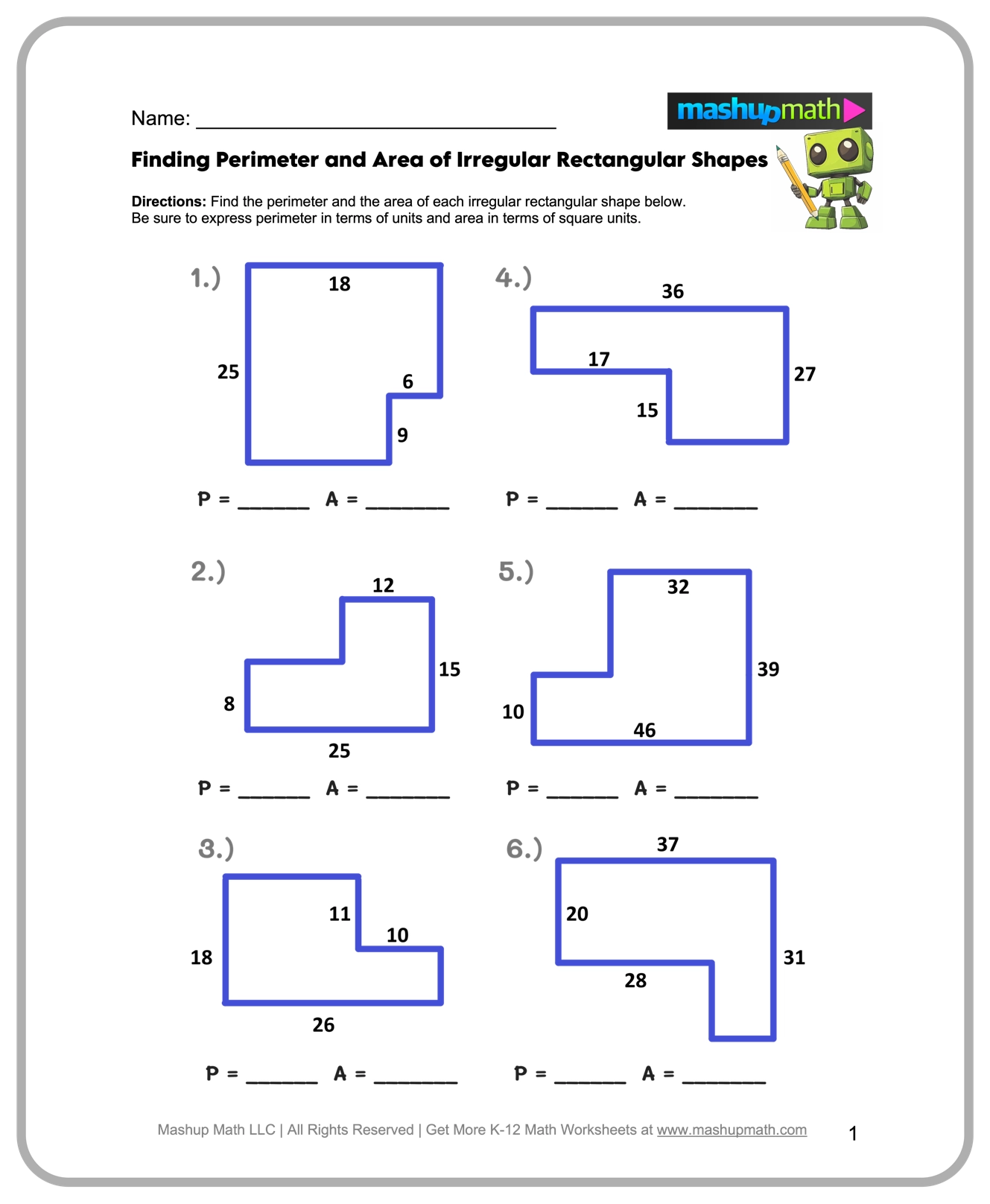 Math Worksheets For Sixth Graders Printable