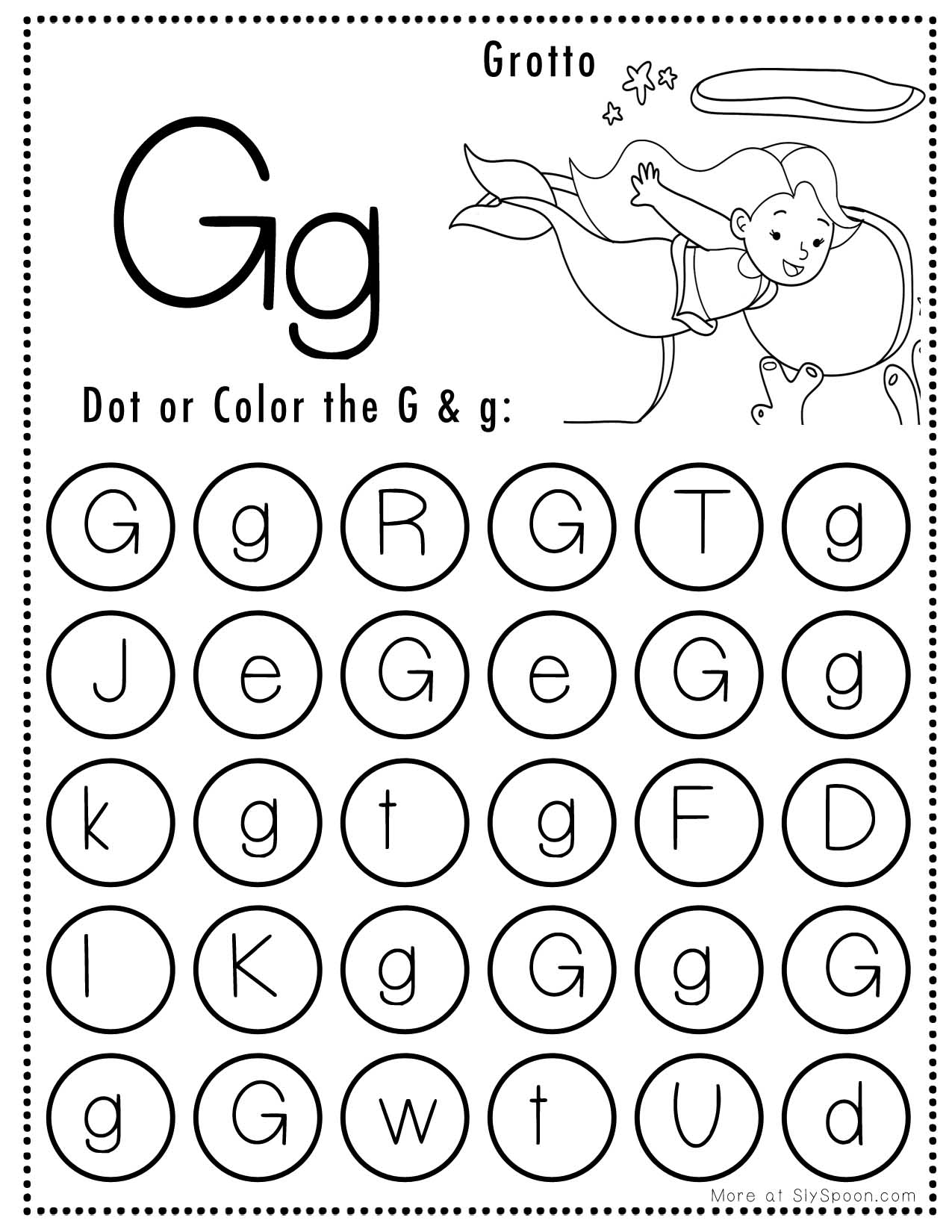 Letter G Worksheets Free Printable
