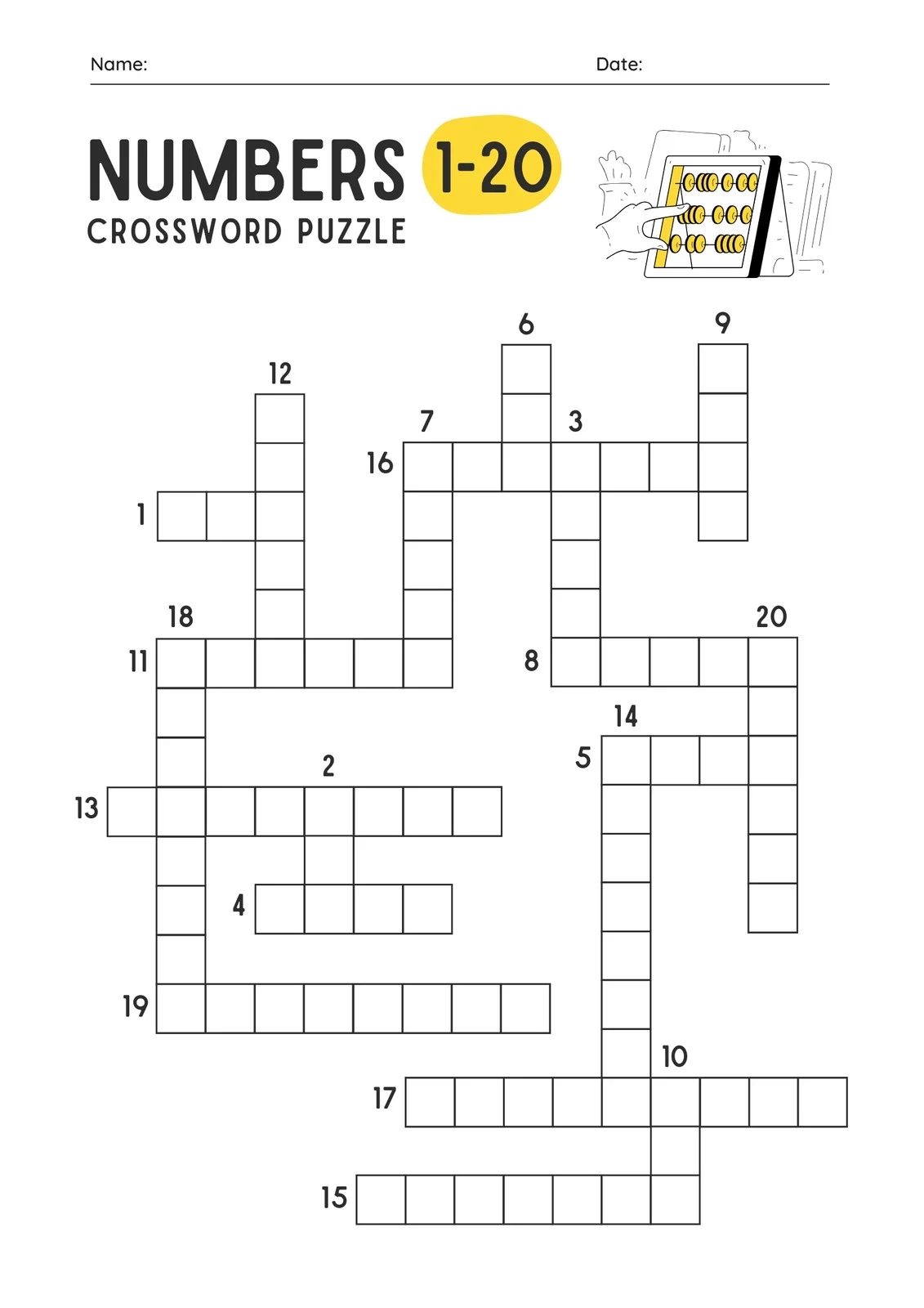 Small Crossword Puzzle Printable