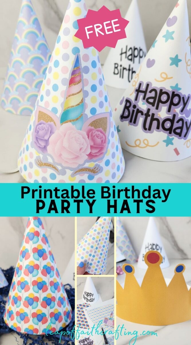 Free Birthday Hats Printable 7 Party Hat Templates Leap Of 