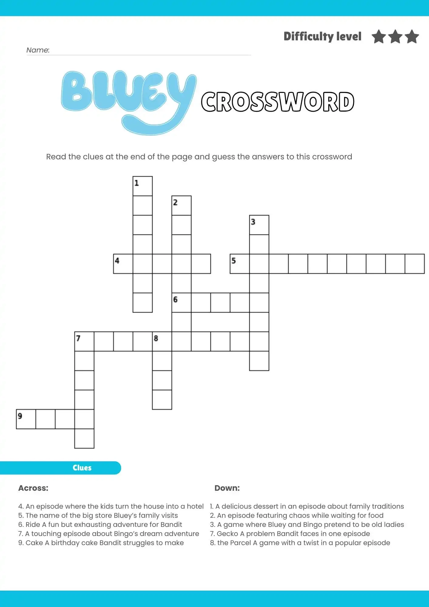 Free Printable Australian Crossword Puzzles