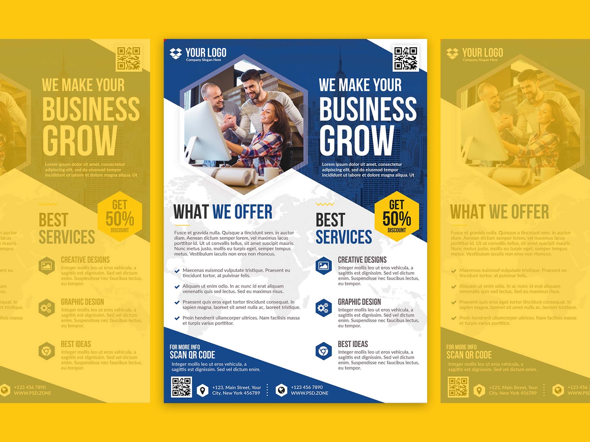 Free Business Flyer Template PSD 