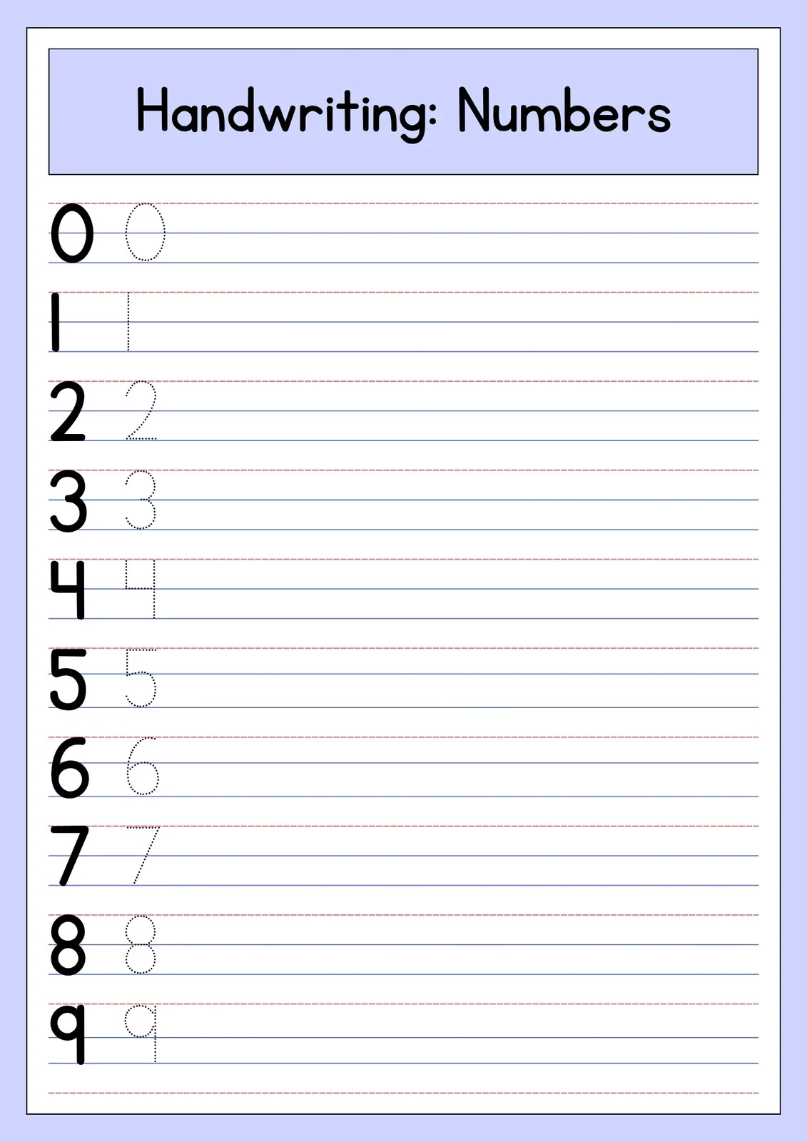 Printable Handwriting Worksheets For Kids
