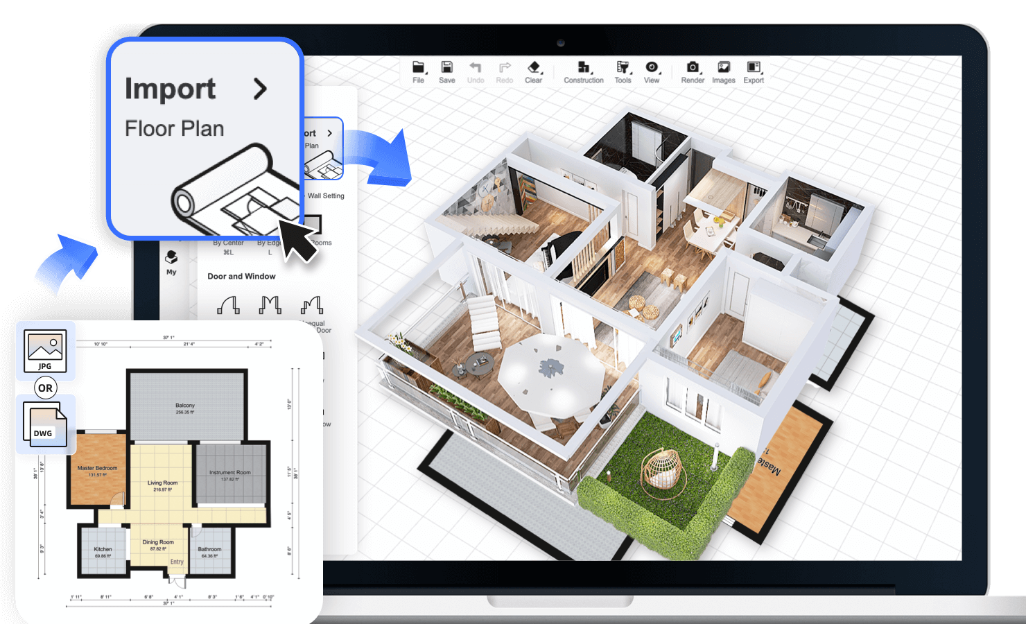 Free Floor Plan Creator Online Design amp Generate 2D 3D Floor 