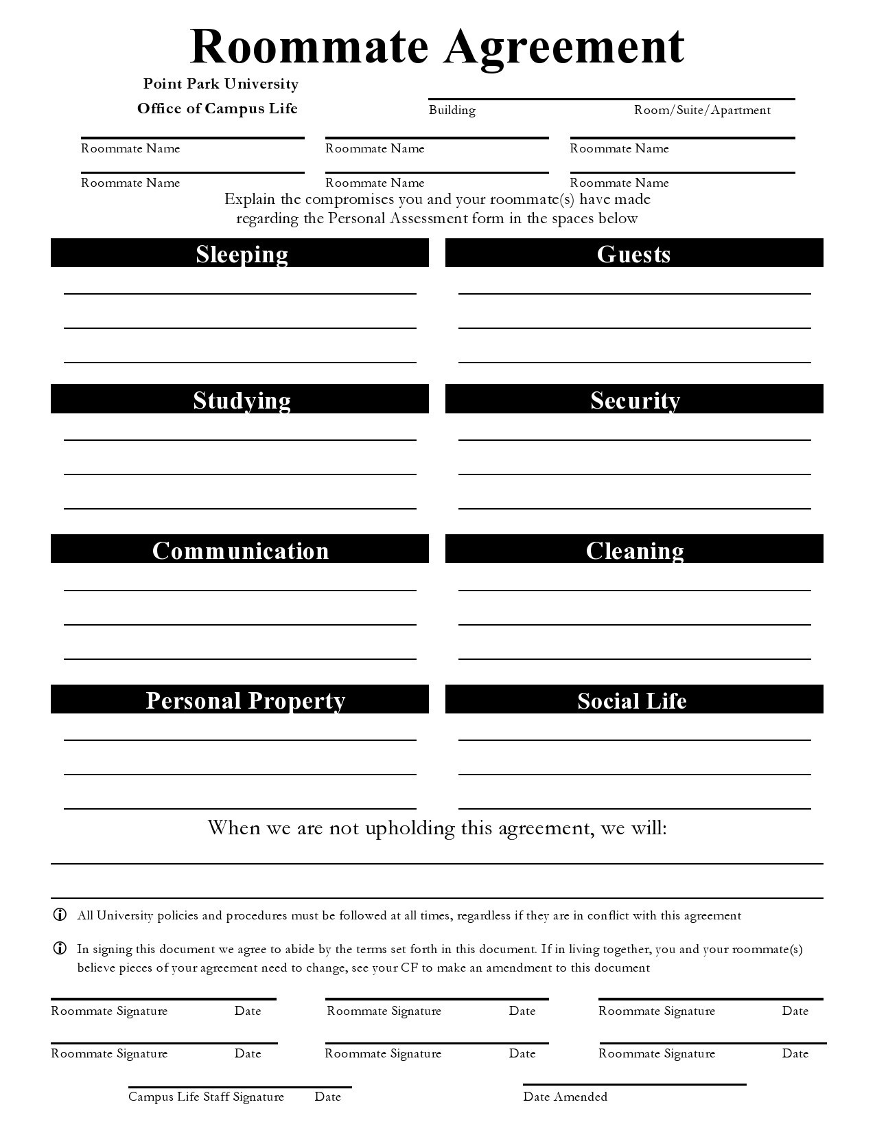 Free Free Printable Lease Agreement For Roommates Download Free 
