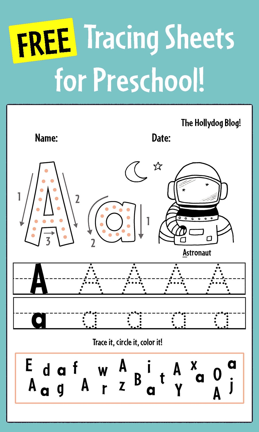 Free Printable Tracing Letter A Worksheets