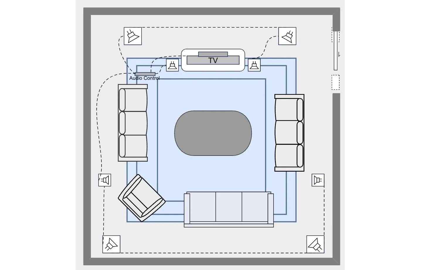 Free Living Room Layout Floor Planner EdrawMax