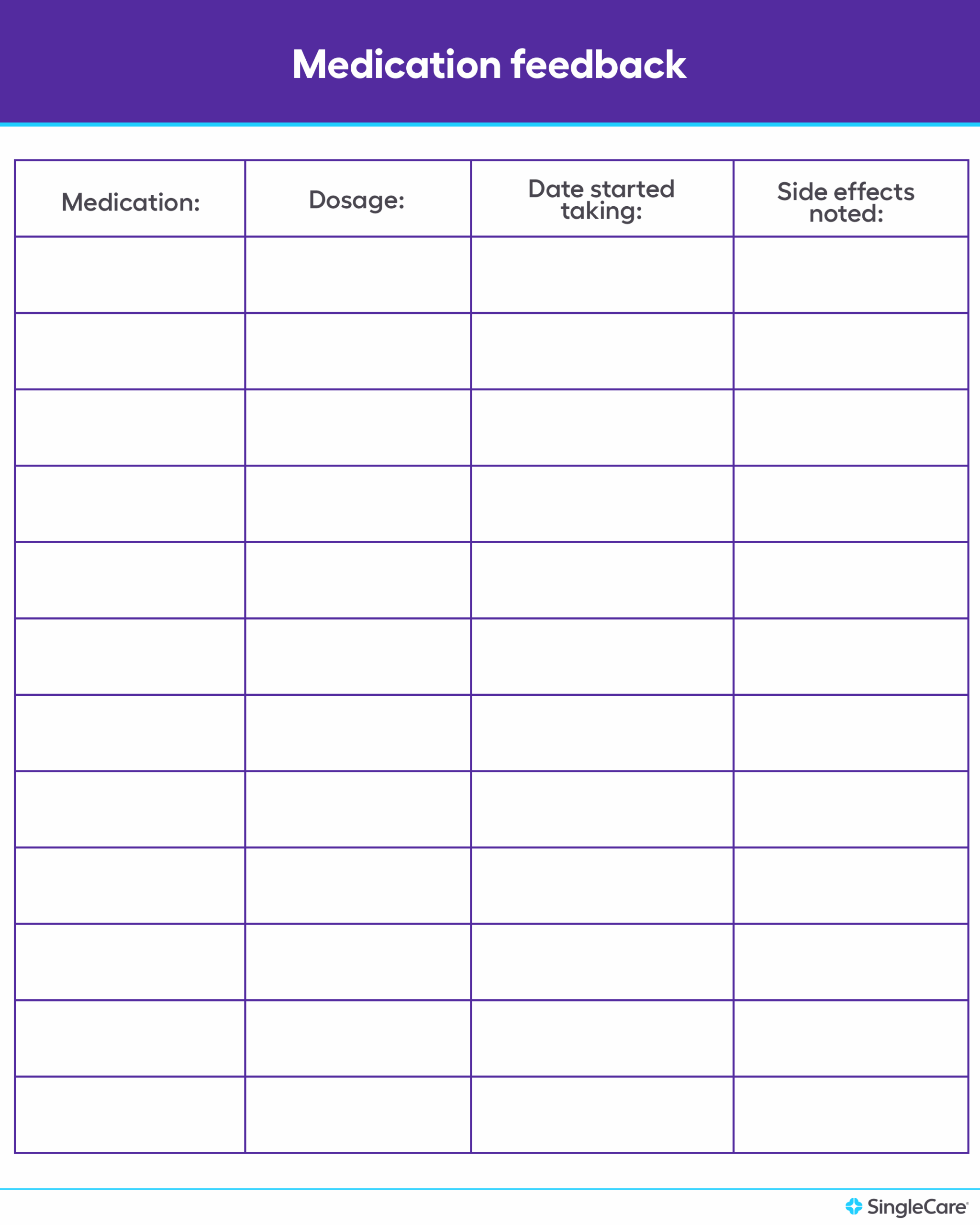 Printable Medication Administration Record Template Word