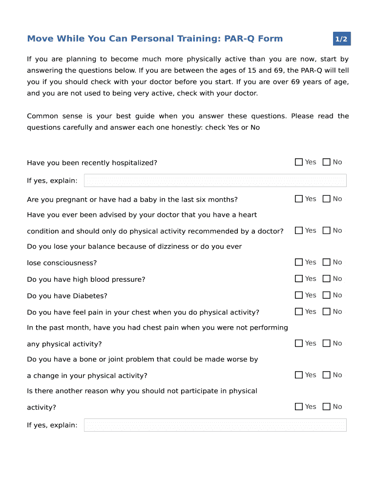 Par Q Form Questions