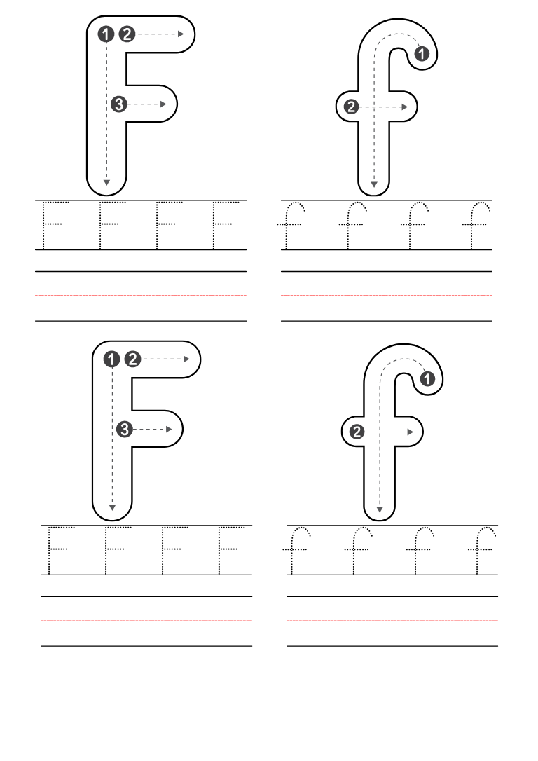Free Printable Letter F Worksheets Preschool