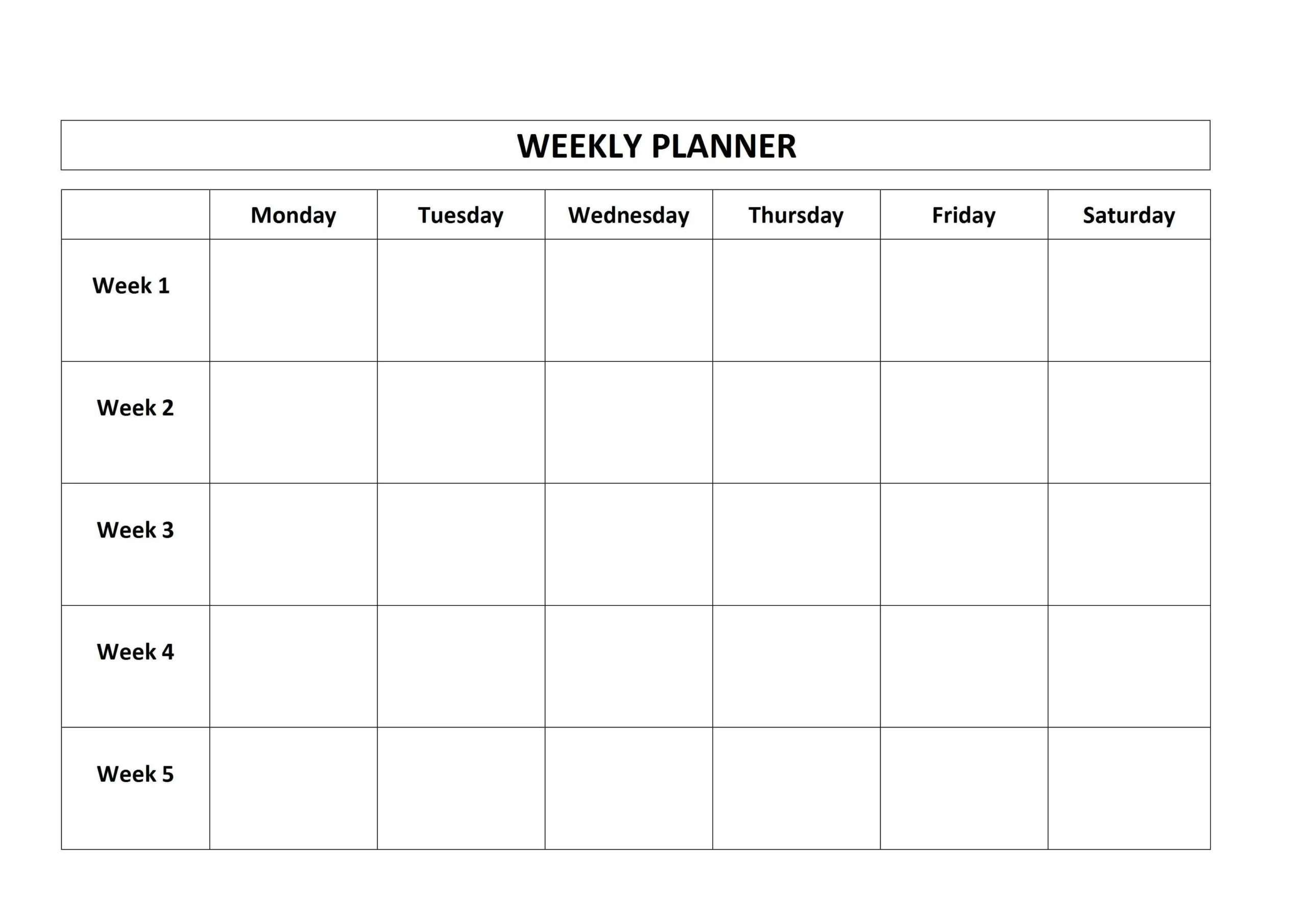 Free Printable 5 Day Calendar Printable Party Favors