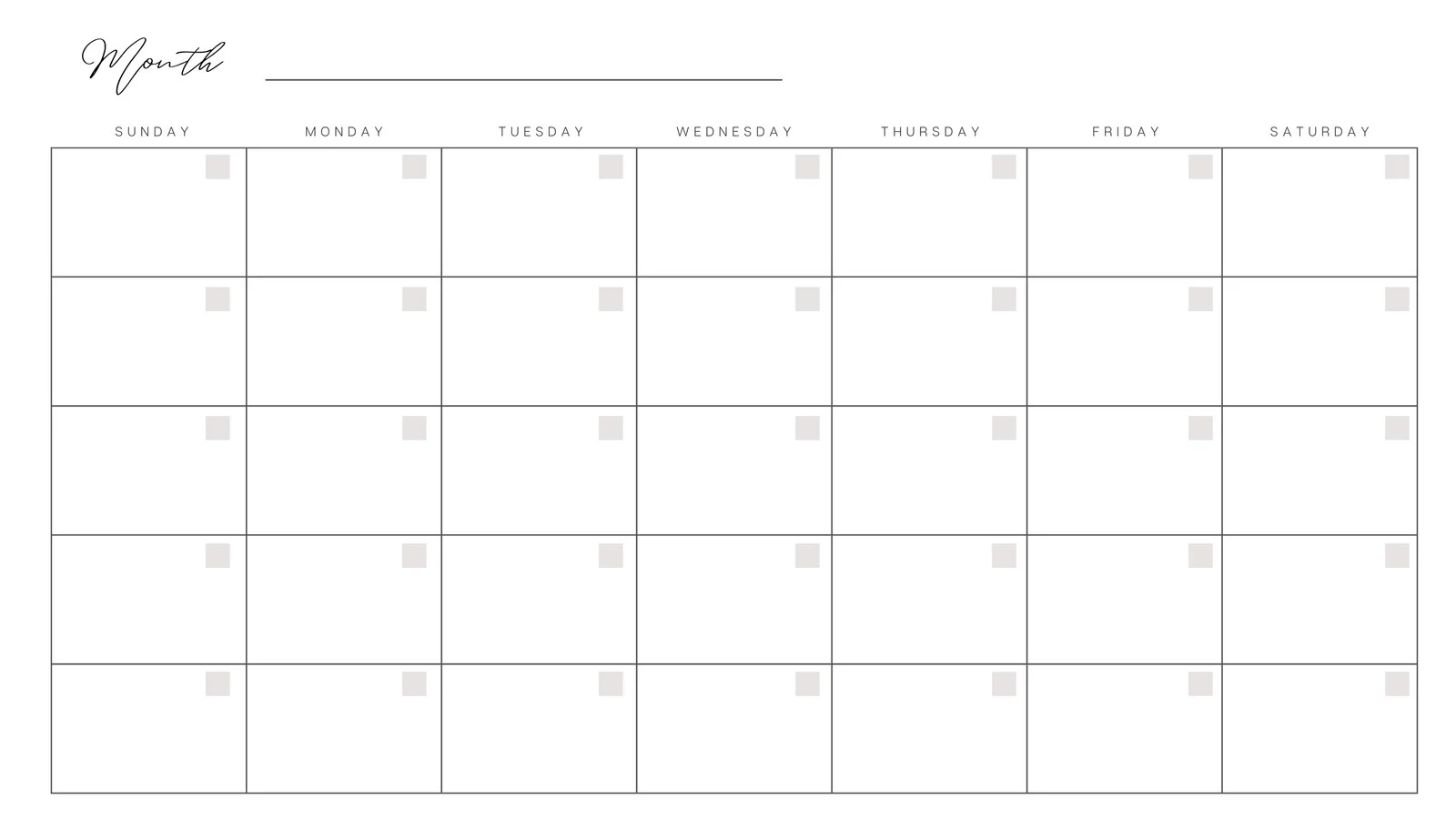Printable Calendar Printable Calendar Blank