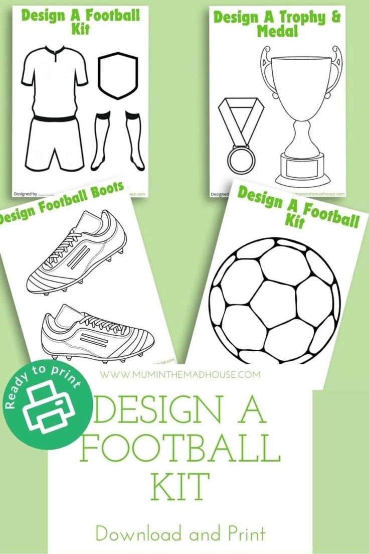 Free Printable Design A Football KitFree Printable Design A 