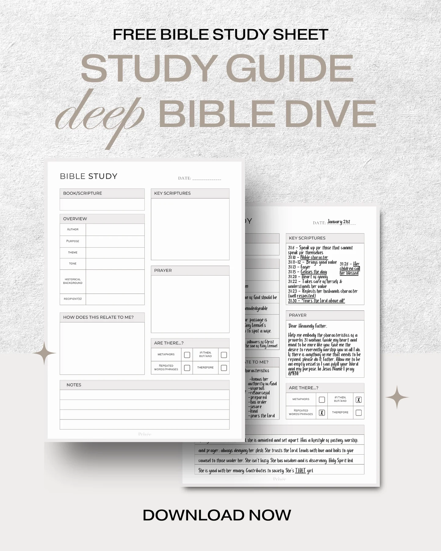 Bible Worksheets Printable