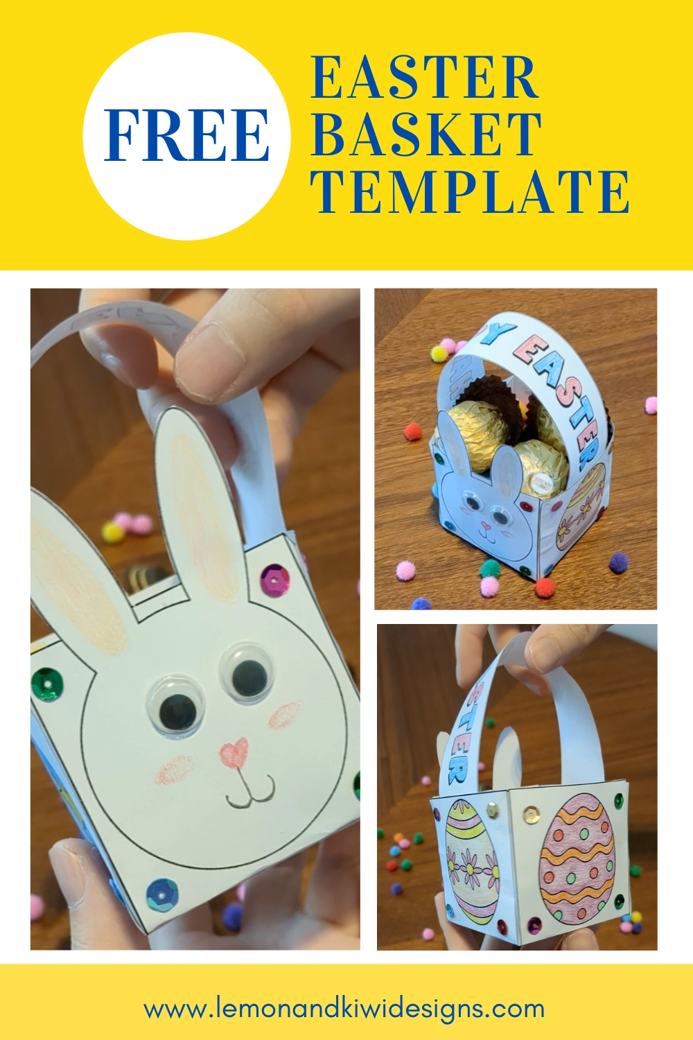 Easter Basket Printable Template