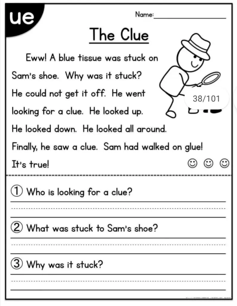 Printable Reading Worksheets Free