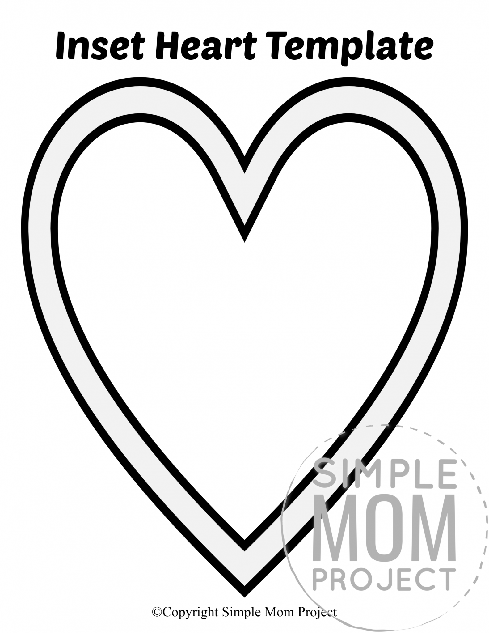 Free Printable Large Heart Shape Templates Worksheets Library