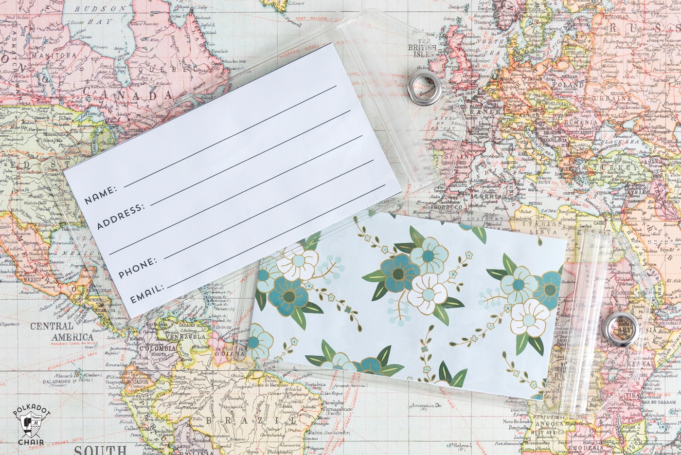 Free Printable Luggage Tags The Polka Dot Chair