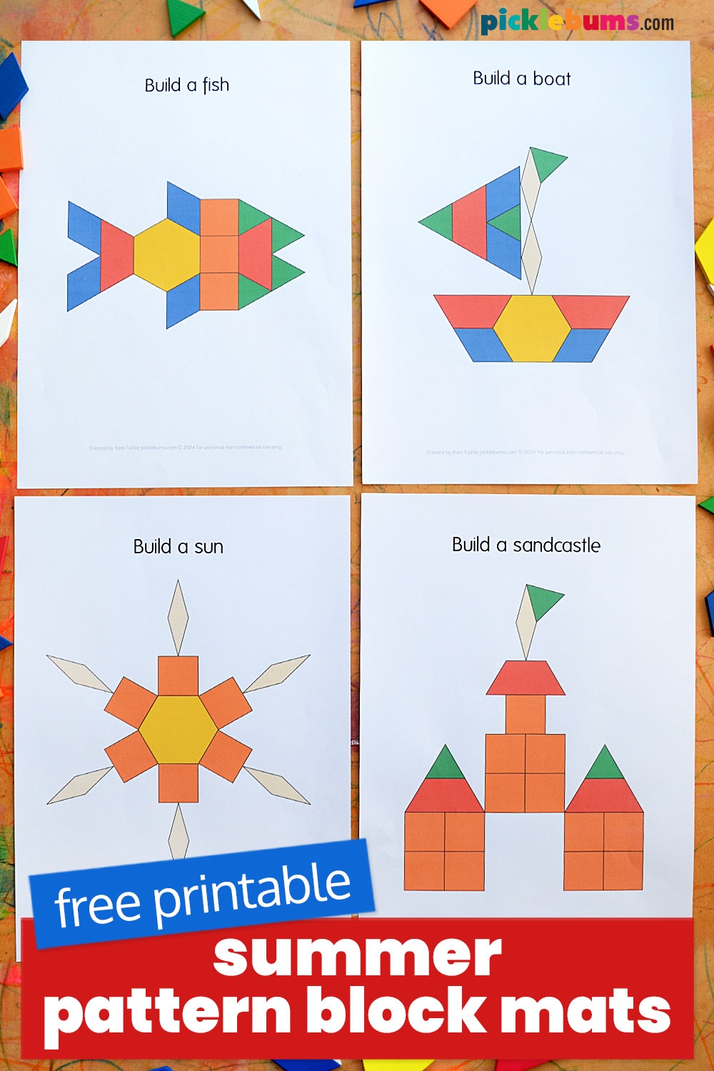 Free Printable Pattern Blocks