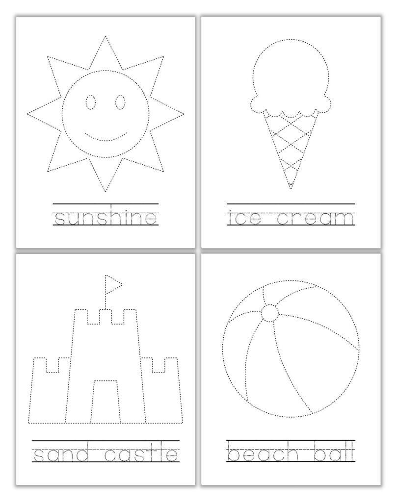 Summer Themed Worksheets For Preschool