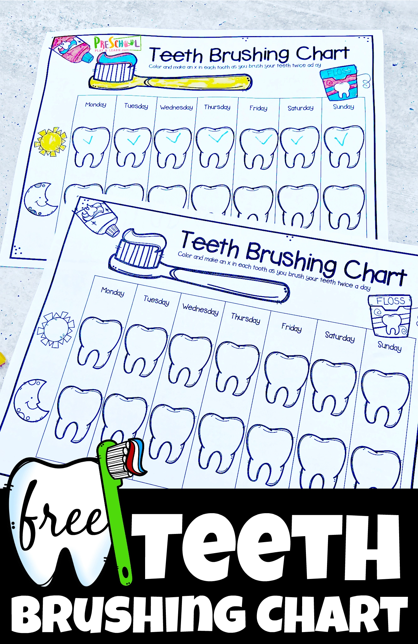 Free Printable Brushing Teeth Worksheets