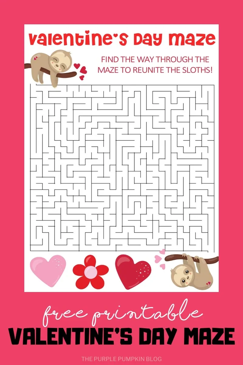Free Printable Valentine s Day Mazes Fun Activities For 