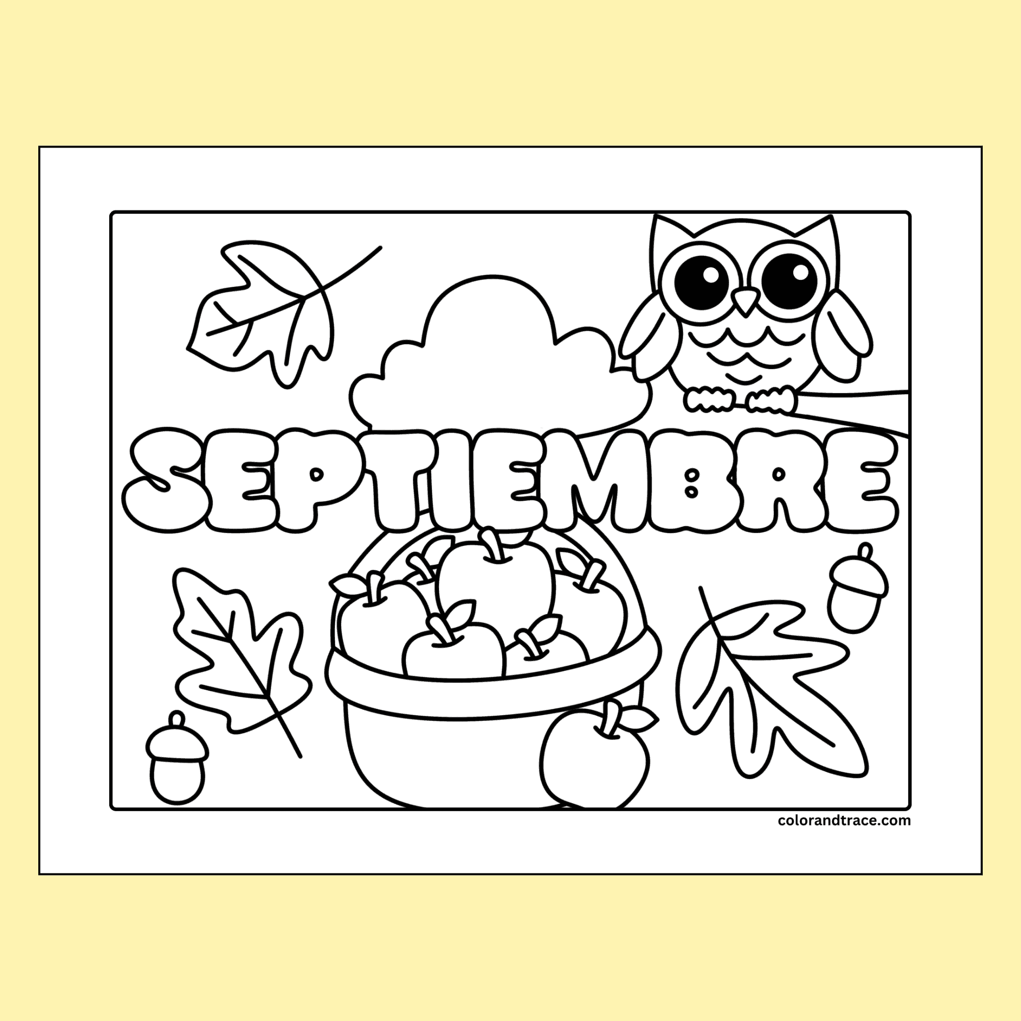 Free Septiembre Coloring Page Spanish Class Printable Color And 