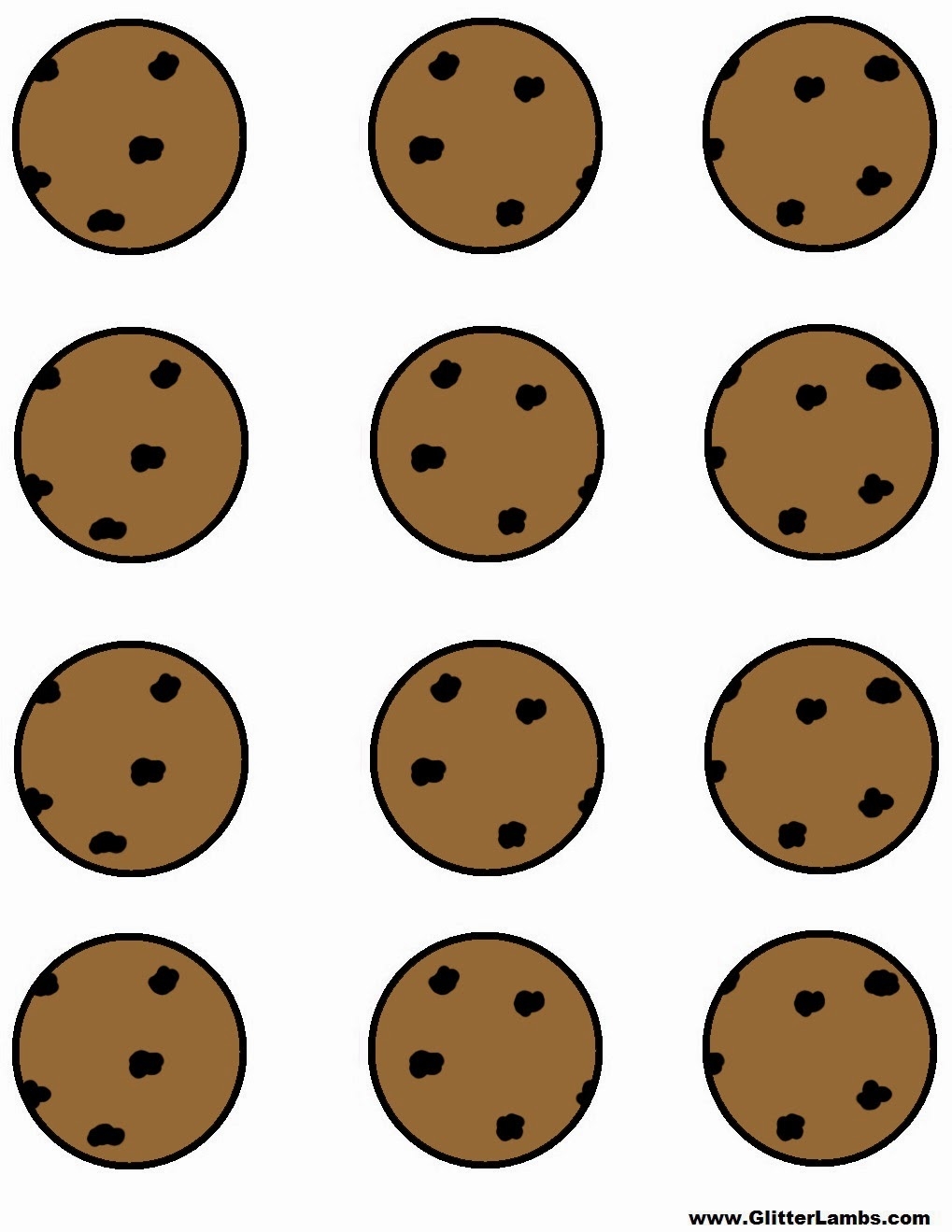 Glitter Lambs Cookie Monster Food Label Cards And Free Printable 