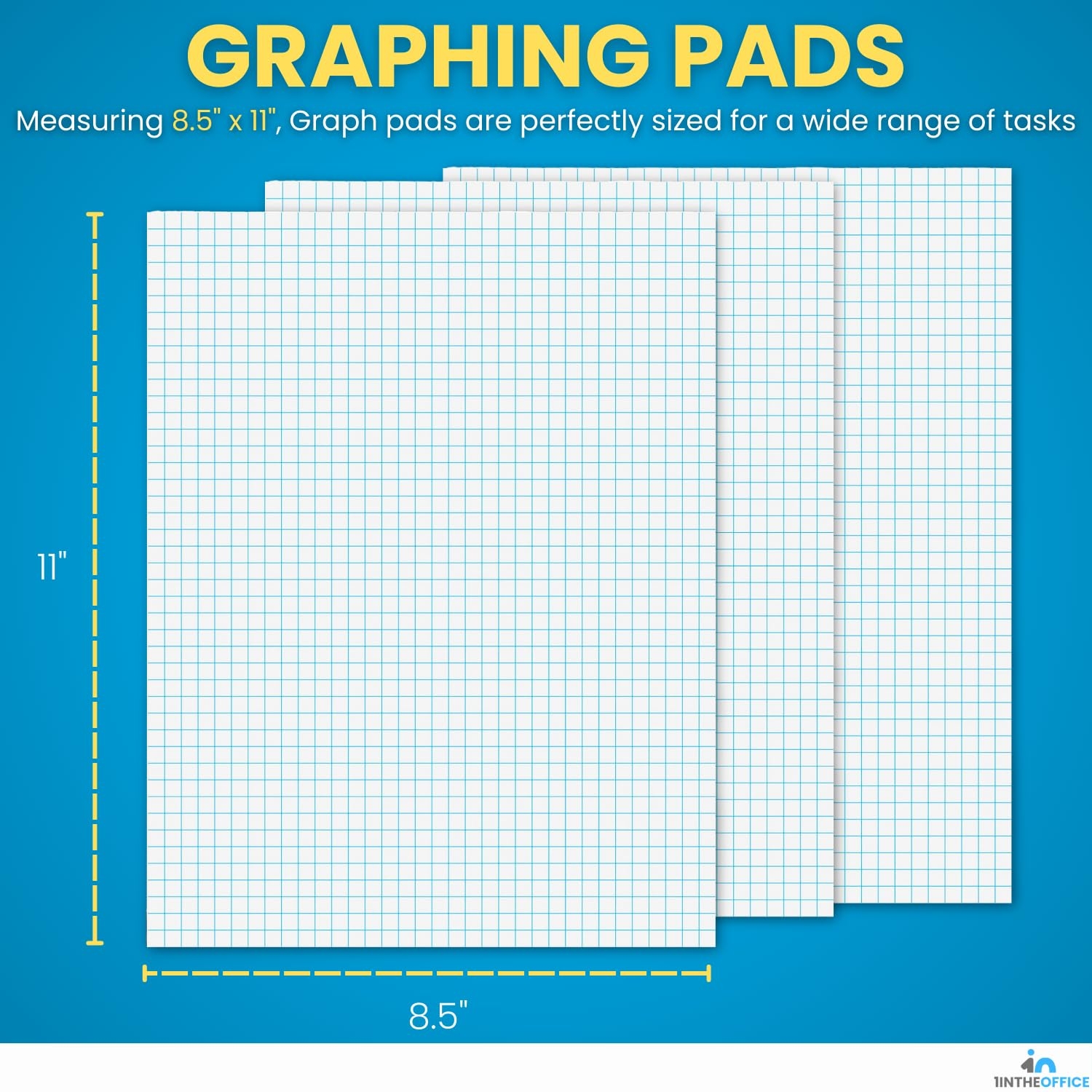Graph Paper Pads 8 5 X 11 Mr Pen Graph Paper Grid Paper 4x4 4 