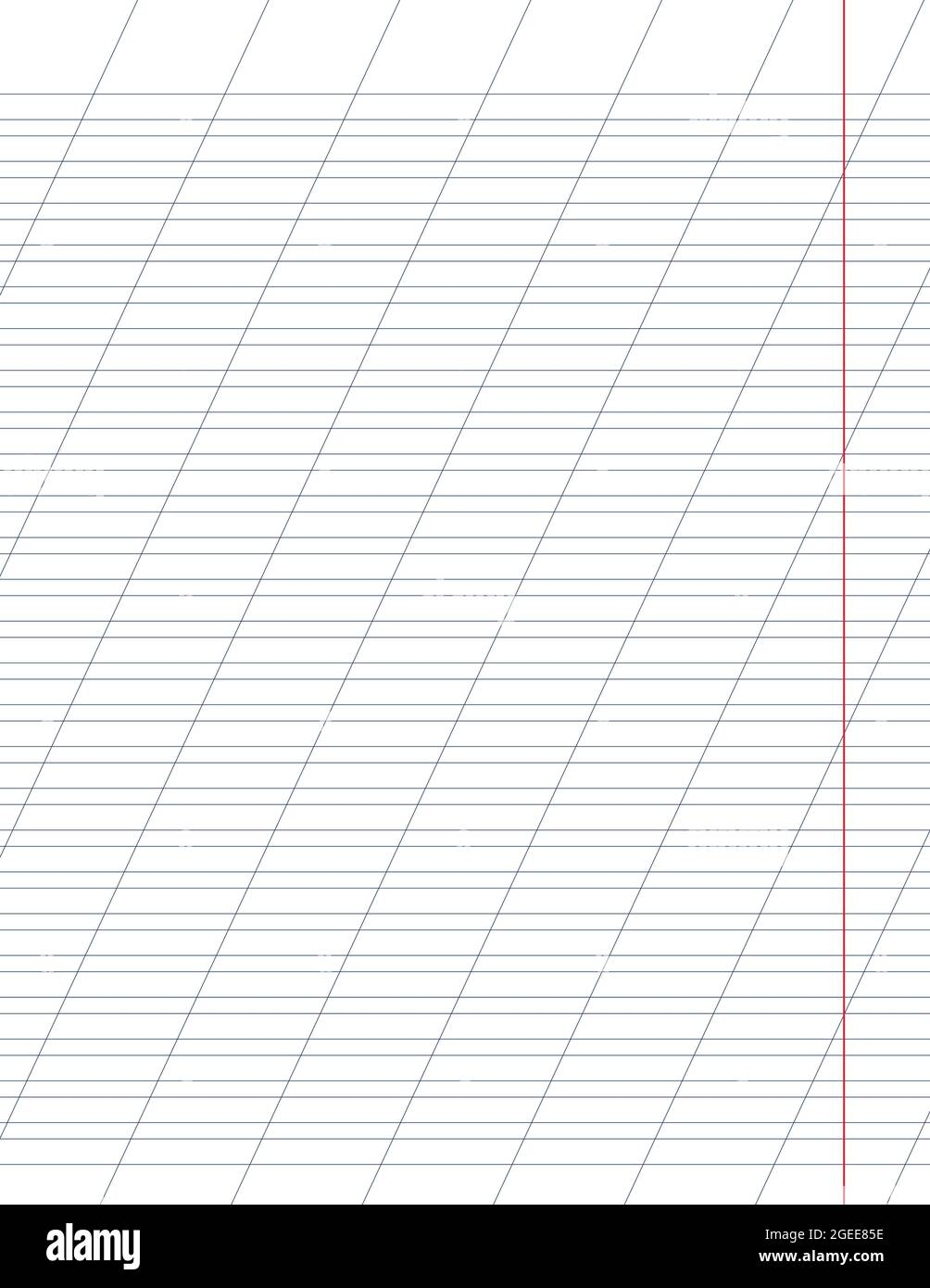 Graph Paper Printable Lined Grid Paper With Color Horisontal 