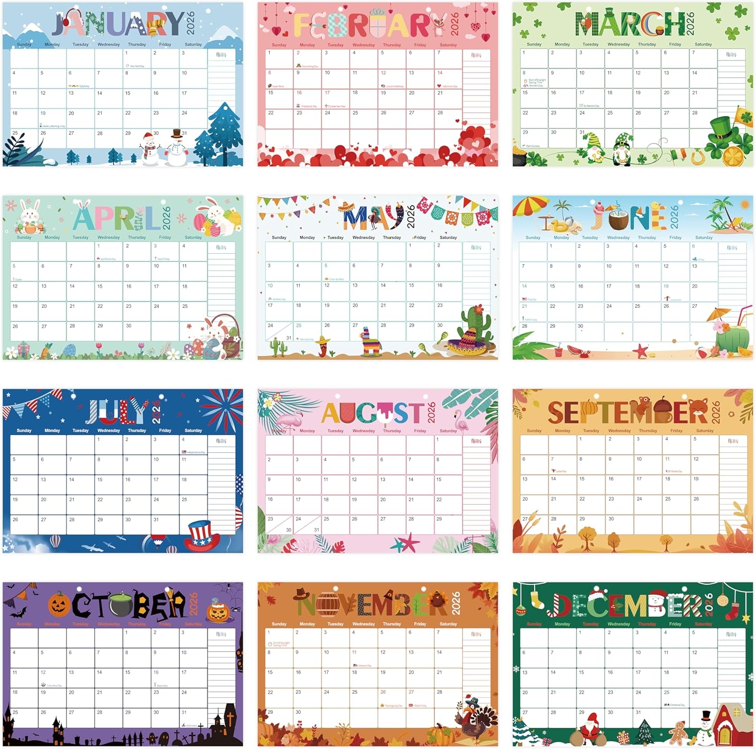 Guasslee Desk Calendar 2026 2027 18 Month From 2026 Mauritius Ubuy