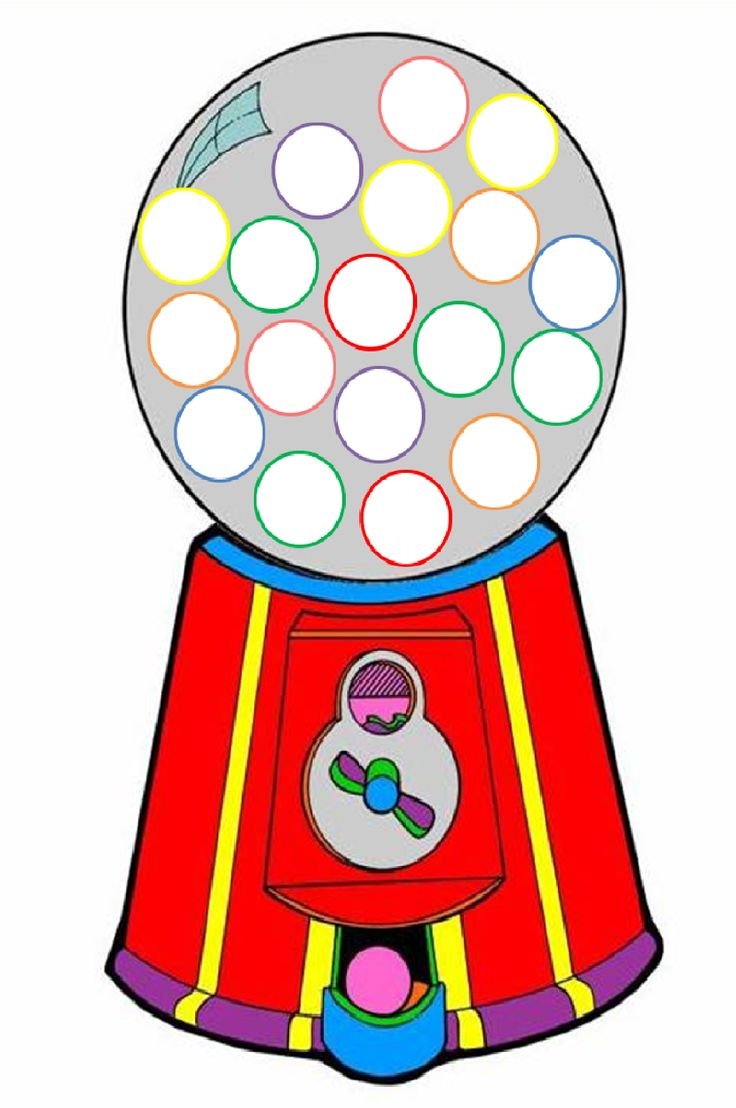 Free Printable Gumball Machine Template