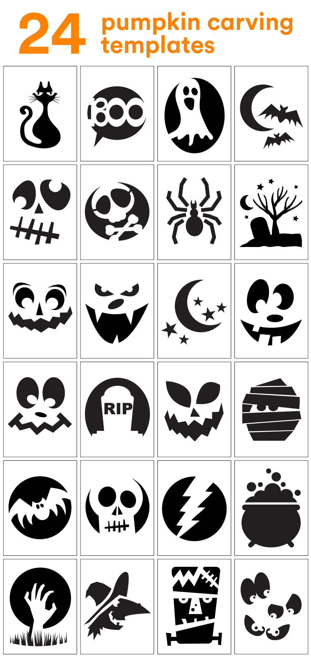 Simple Pumpkin Templates Free Printable