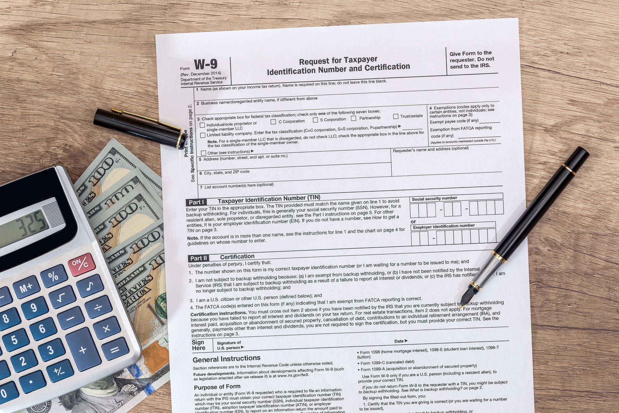 W-9 Form For Company