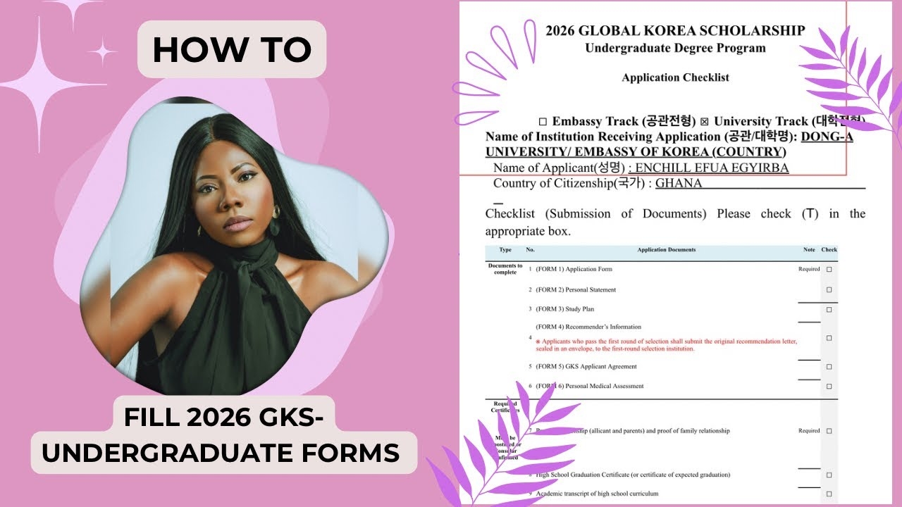 HOW TO FILL THE 2026 GKS UNDERGRADUATE APPLICATION FORMS 
