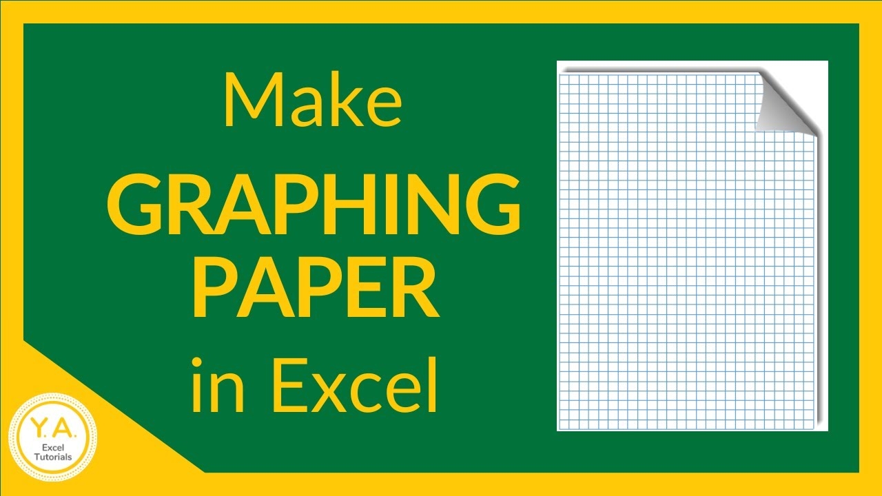 How To Make Graph Paper In Excel Tutorial