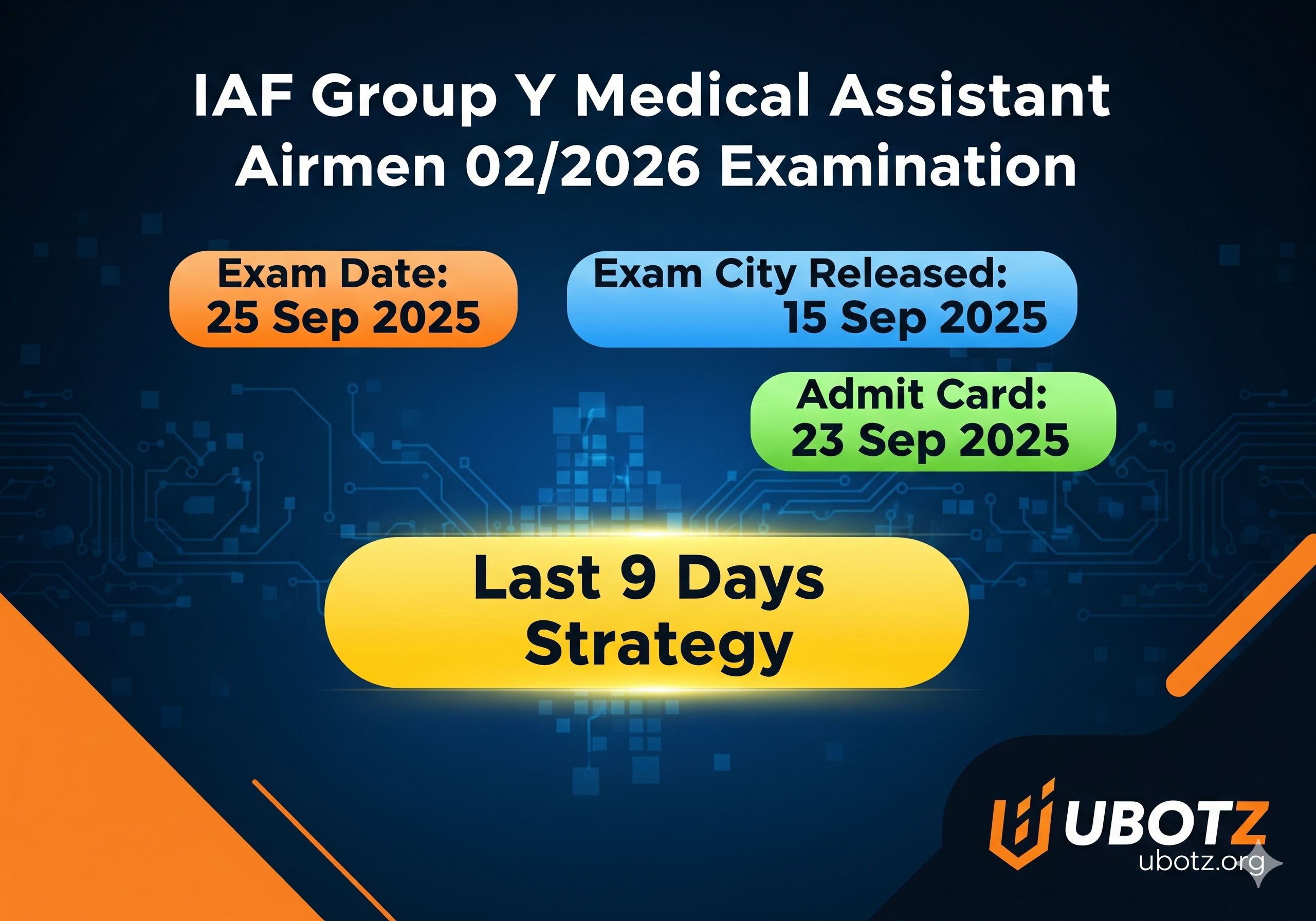 IAF Group Y Medical Assistant Airmen 02 2026 Exam City Details 