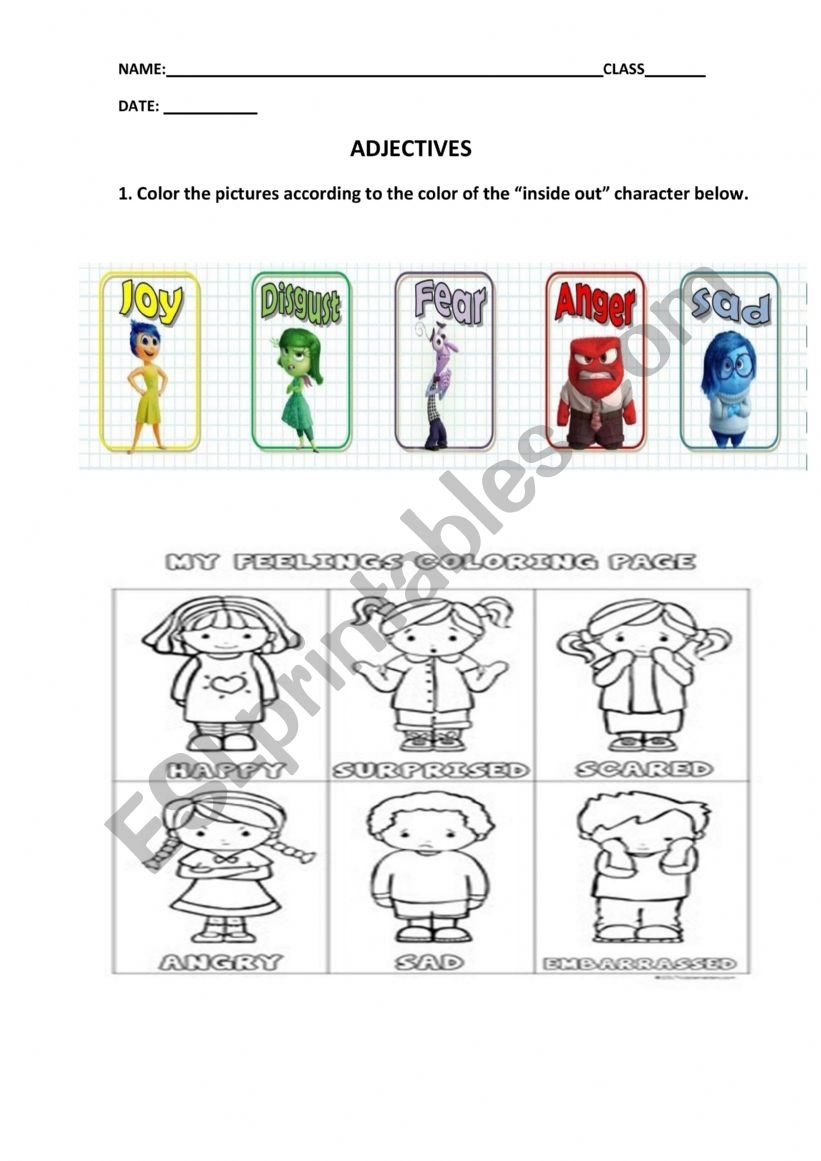 Inside Out 1 Worksheets