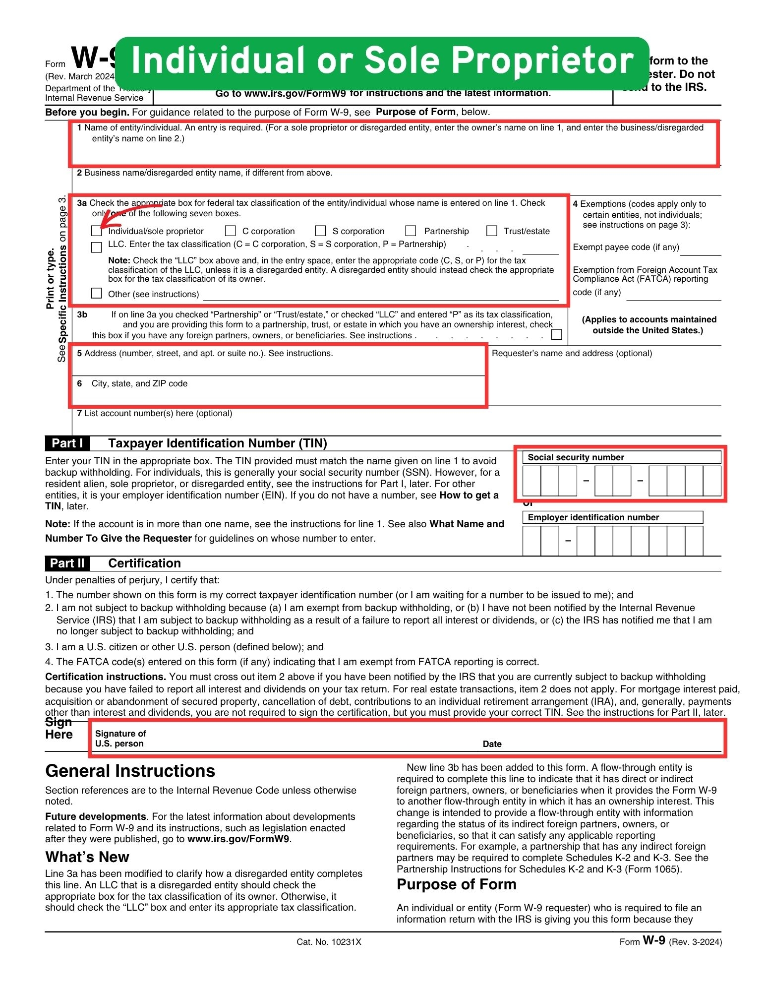 W9 Form How To Fill Out