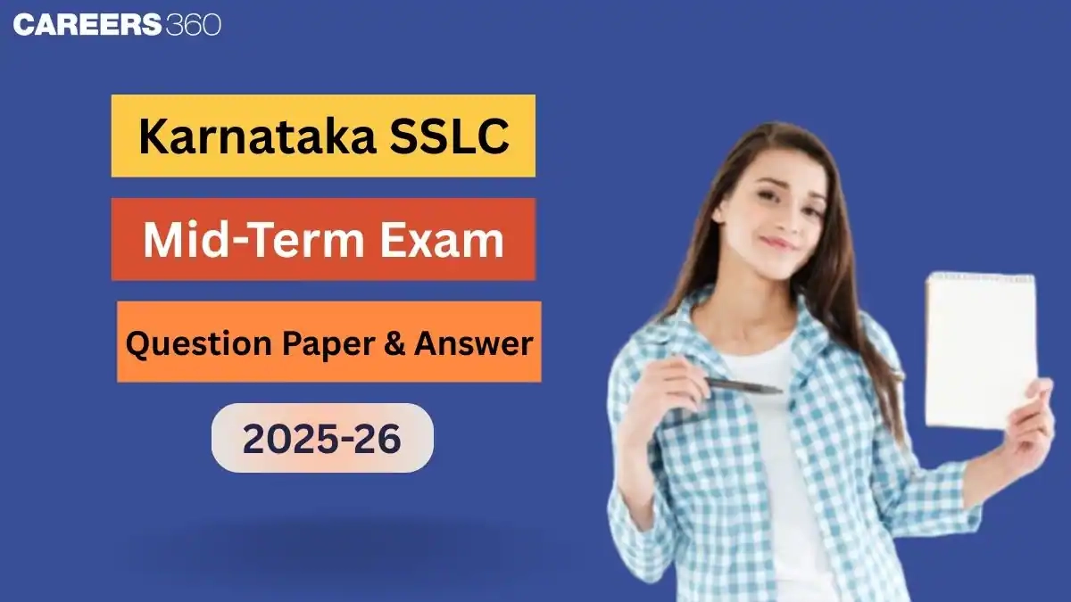 Karnataka SSLC Mid Term Exam Question Paper 2025 26 PDF Answer 