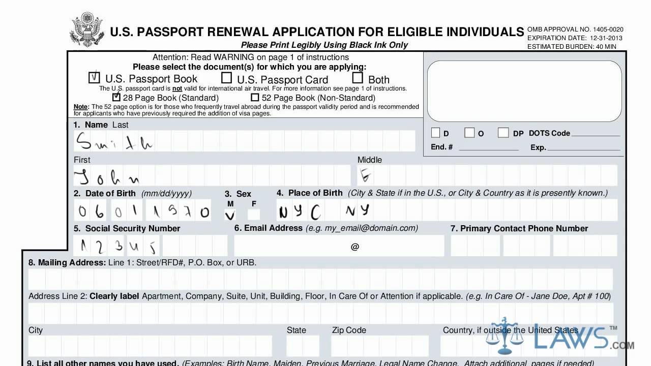 Printable Form Ds-82