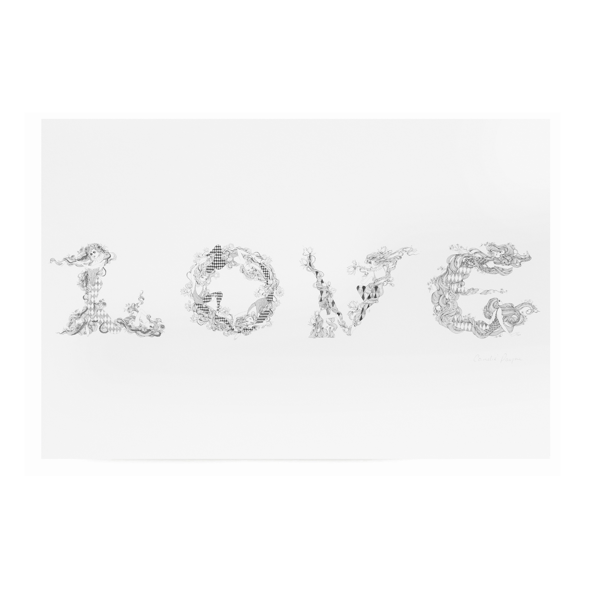Love Letters Printed On Paper