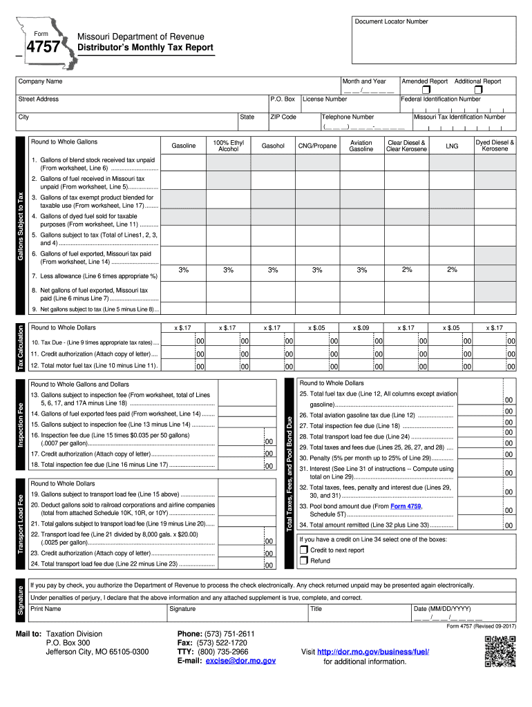 Mo Form 4923 Fillable