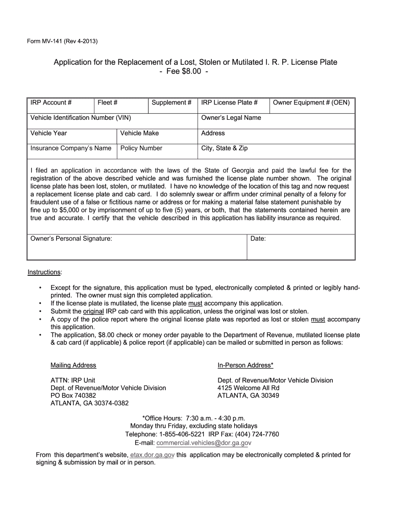 Mv141 Fill Out amp Sign Online DocHub